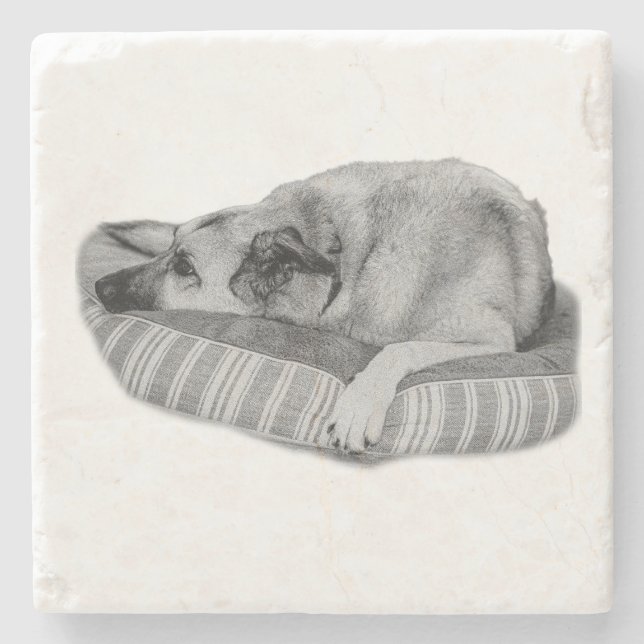 Easy Days, Quiet Dog Untersetzer (Vorderseite)