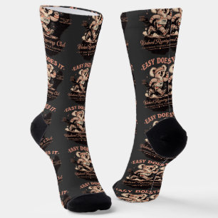 Easy Does It Wochenend-Laufclub Retro-Koala-T-Shir Socken