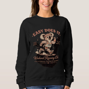 Easy Does It Wochenend-Laufclub Retro-Koala-T-Shir Sweatshirt
