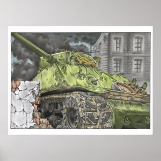 Easy Eight Sherman Poster