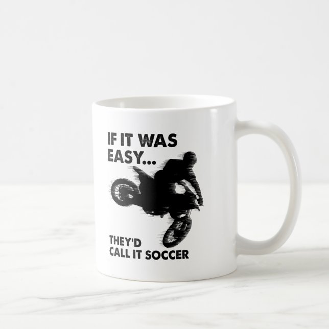 Easy ist Soccer Funny Mug Kaffeetasse (Rechts)