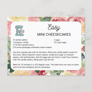 Easy Mini Cheesecake Postkarte