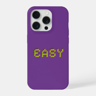 EASY Neon-Pixel-Art-iPhone-Hülle - Lila 3D Gaming iPhone 15 Pro Hülle