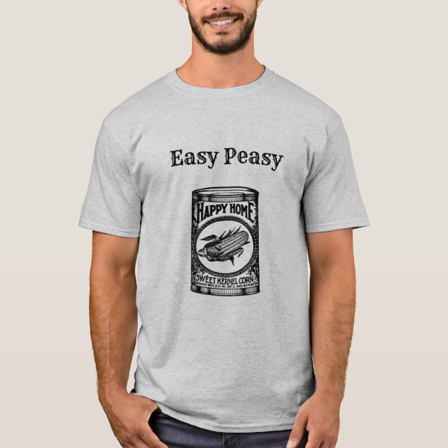 Easy Peasy "Can of Corn" T-Shirt (Vorderseite)