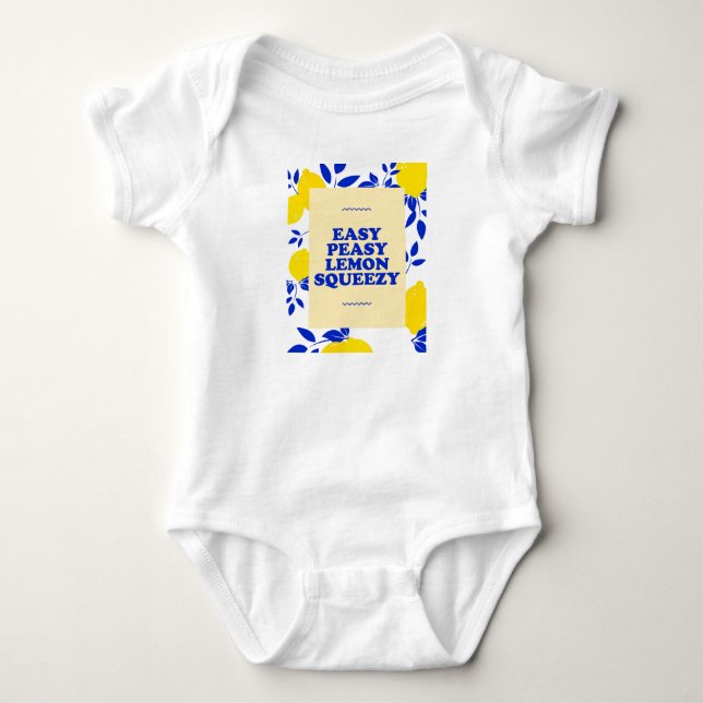 Easy Peasy Lemon Squeezy Baby Strampler (Vorderseite)