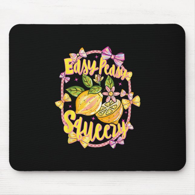 Easy Peasy Lemon Squeezy Coquette-Schleife Hallo S Mousepad (Vorne)