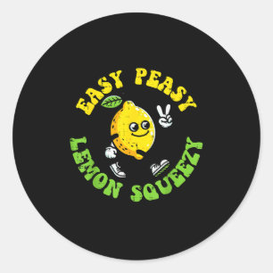 Easy Peasy Lemon Squeezy Frieden Lustiger Spruch M Runder Aufkleber