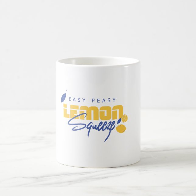 Easy Peasy Lemon Squeezy Grafik  Kaffeetasse (Mittel)