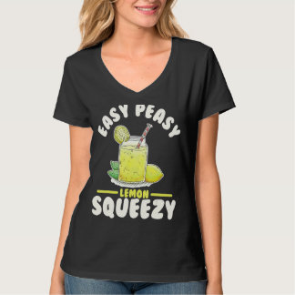 Easy Peasy Lemon Squeezy Lemonade Juice Stand Lemo T-Shirt