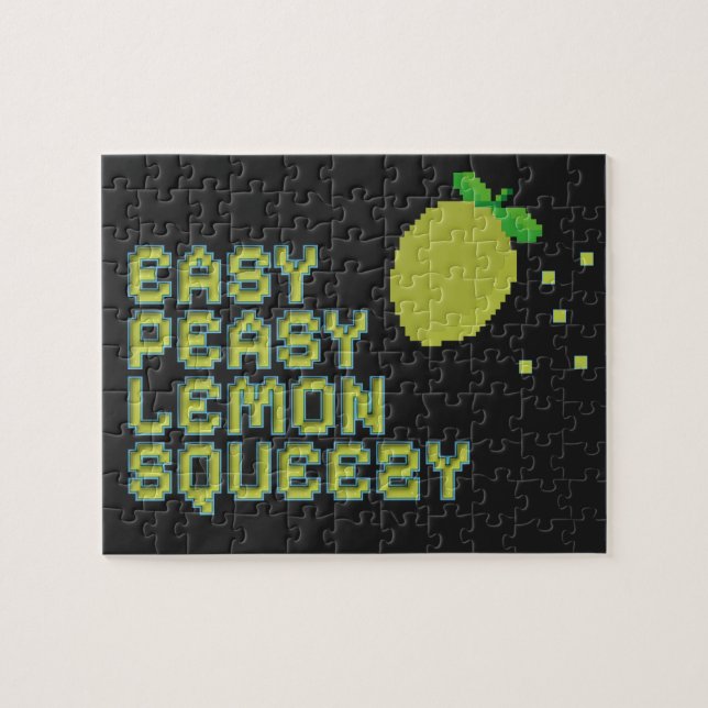 Easy Peasy Lemon Squeezy Pixel-Art-Rätsel Puzzle (Horizontal)
