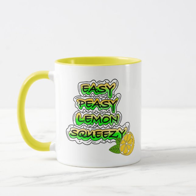 Easy Peasy Lemon Squeezy Tasse (Links)