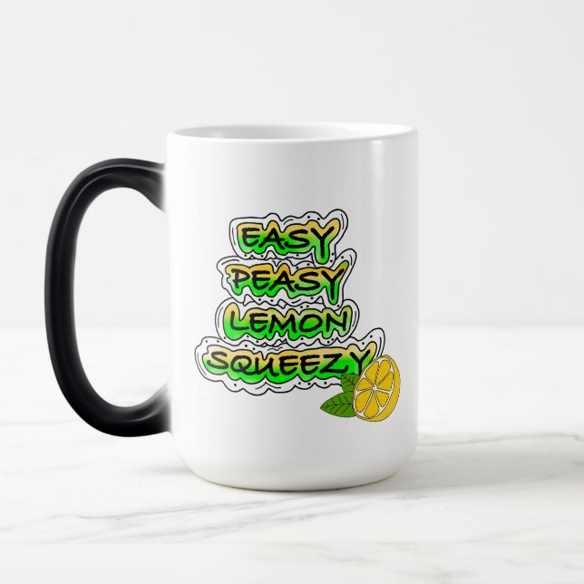 Easy Peasy Lemon Squeezy Verwandlungstasse (Links)