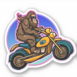 Easy Rider Motorrad Daddy Sasquatch Aufkleber