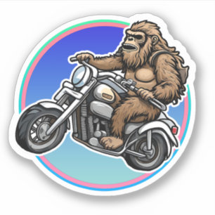 Easy Rider Motorrad Daddy Sasquatch Aufkleber