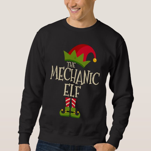 Easy The Mechanic Elf Costume Family Group  Christ Sweatshirt (Vorderseite)
