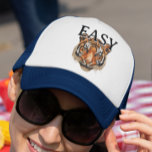 Easy Tiger Portrait Imitate Sequin Look Trendy Truckerkappe<br><div class="desc">Dieses Design kann durch Auswahl der Option Design bearbeiten personalisiert werden. Sie können auch auf andere Gegenstände übertragen. Kontaktieren Sie mich unter colorflowcreations@gmail.com oder nutzen Sie die Chat-Option oben auf der Seite, wenn Sie dieses Design auf einem anderen Produkt haben möchten oder Hilfe bei diesem Design benötigen. Ich kann bei...</div>