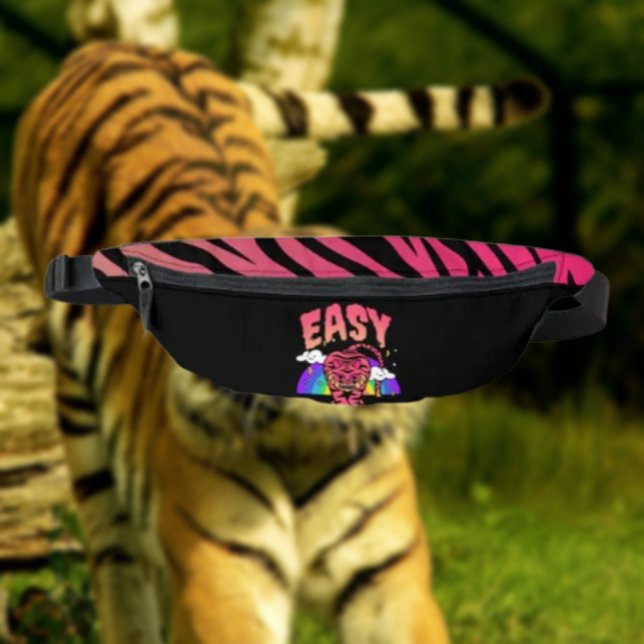 EASY Tiger Retro Rainbow Fanny Pack Tiger Streifen Bauchtasche (Von Creator hochgeladen)