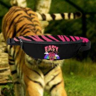 EASY Tiger Retro Regenbogen Bauchtasche Tiger Stre
