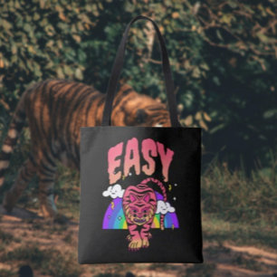 EASY Tiger Retro Regenbogen-Tasche Tiger Stripe