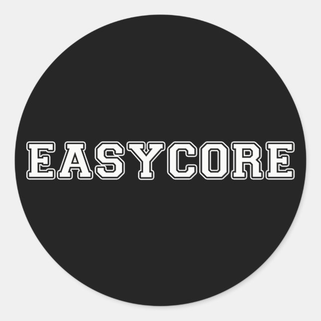 Easycore Runder Aufkleber (Vorderseite)