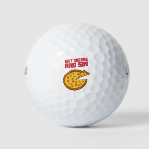 Eat Cheese And Sin Golfball