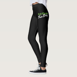 EAT CLEAN TRAIN DIRTY GYM Workout Fitness Leggings