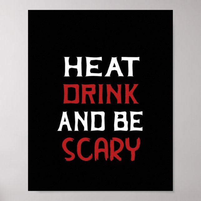 Eat Drink And Be Scary Creative Casual Poster (Vorne)