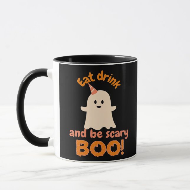 Eat Drink And Be Scary Funny Spooky Gifts For Clas Tasse (Links)