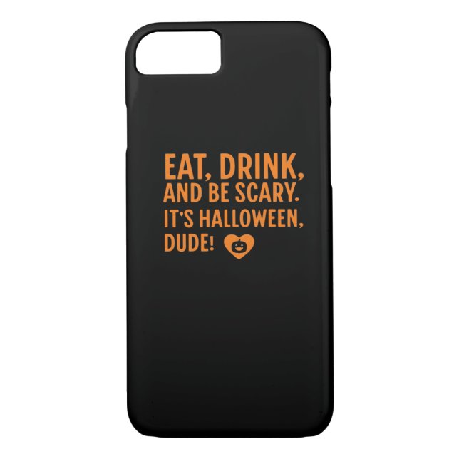 Eat Drink And Be Scary Its Halloween Fall Autumn Q Case-Mate iPhone Hülle (Rückseite)