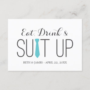 Eat Drink & Suit Up   Trauzeugen Einladung