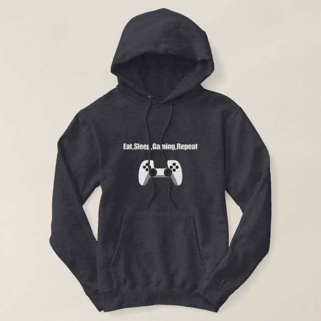 Eat Gaming Sleep Wiederholung - Gamer Lifestyle Ho Hoodie (Design vorne)