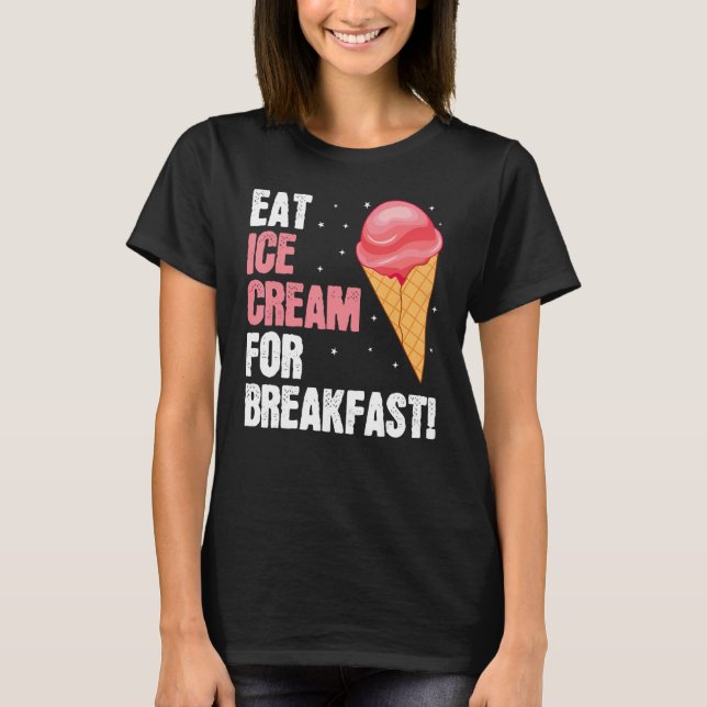 Eat Ice Cream Baker Baking Expert Bake Bakers Grap T-Shirt (Vorderseite)