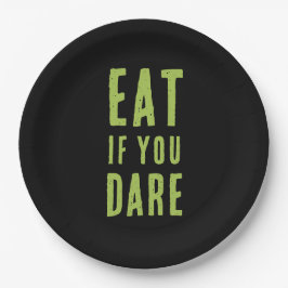 Eat If You Dare | Spooky Funny Halloween Party Pappteller