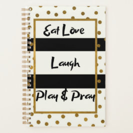 Eat Liebe lachen beten lachen Golddots Planer