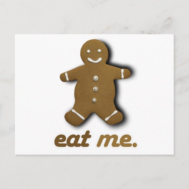 EAT ME GINGERBREAD -.pnng Postkarte (Vorderseite)