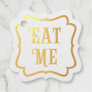 "Eat Me" Wunderland Tee Party maßgeschneidert Geschenkanhänger