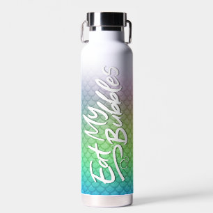 "Eat My Bubbles" Regenbogenwaage Swim Life Trinkflasche