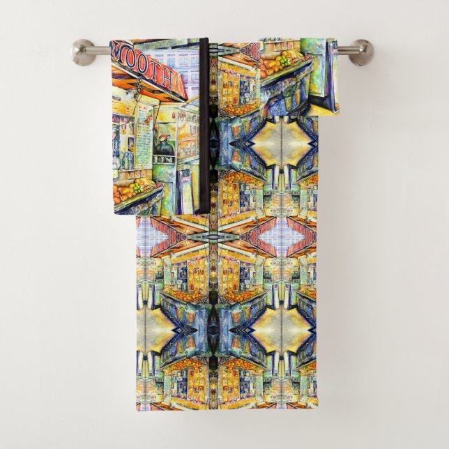Eat, New York City Badhandtuch Set (Insitu)