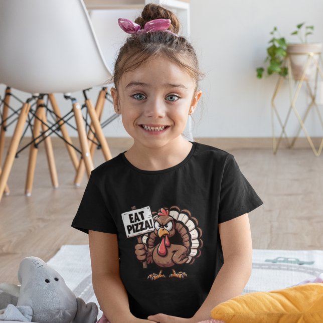 Eat Pizza, Funny Thanksgiving turkey T-Shirt (Von Creator hochgeladen)