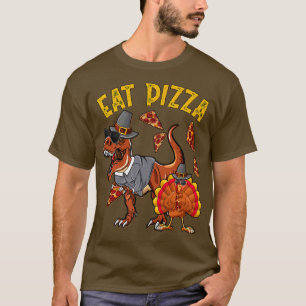 Eat Pizza Funny Turkey T Re Youth Erntedank Boy T-Shirt