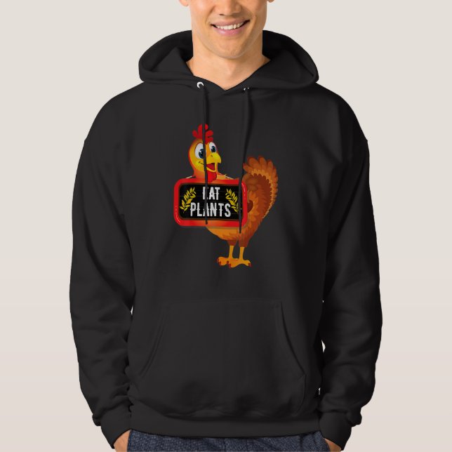 Eat Plants Vegan Vegetarian Turkey Thanksgiving_2 Hoodie (Vorderseite)
