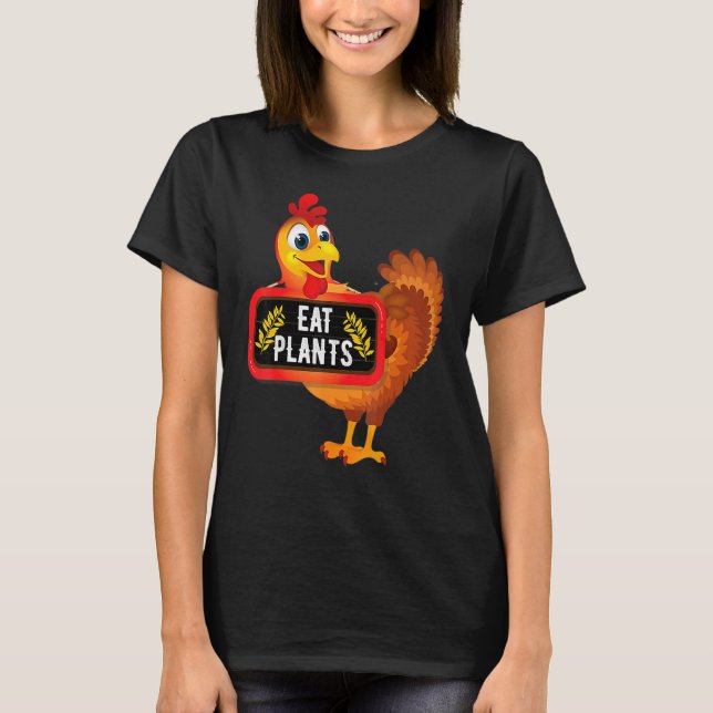 Eat Plants Vegan Vegetarian Turkey Thanksgiving_2 T-Shirt (Vorderseite)