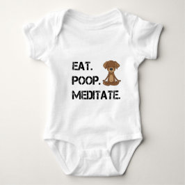 Eat.Poop. Meditieren Sie Baby Strampler