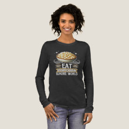 eat popcorn ignore world Tri-Blend shirt
