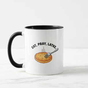 Eat Pray Latke Jewish Hanukkah Latke Lovers Tasse