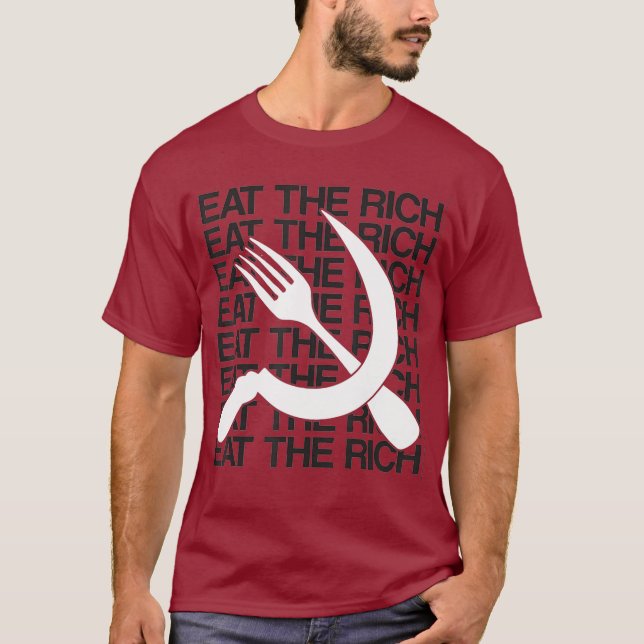 Eat Rich Hammer Sickle T-Shirt (Vorderseite)