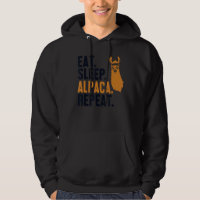 Eat Sleep Alpaca Wiederholung Llama Vicuna Guanaco