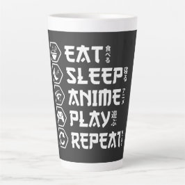 Eat Sleep Anime Play Repeat Otaku Anime Lifestyle Milchtasse