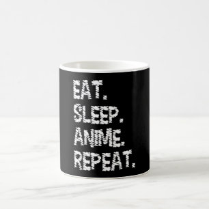Eat Sleep Anime Repeat Design for Anime Lover Kaffeetasse
