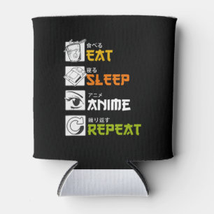 Eat Sleep Anime Repeat Gift Idea Cosplayer Dosenkühler
